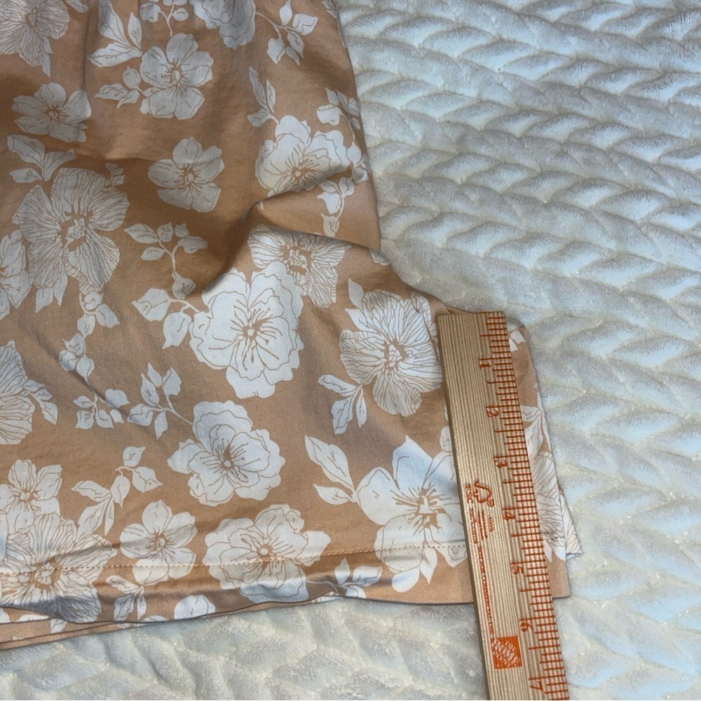 Jachs Floral Tan chino Women's Shorts Size XXL pockets - Picture 10 of 10